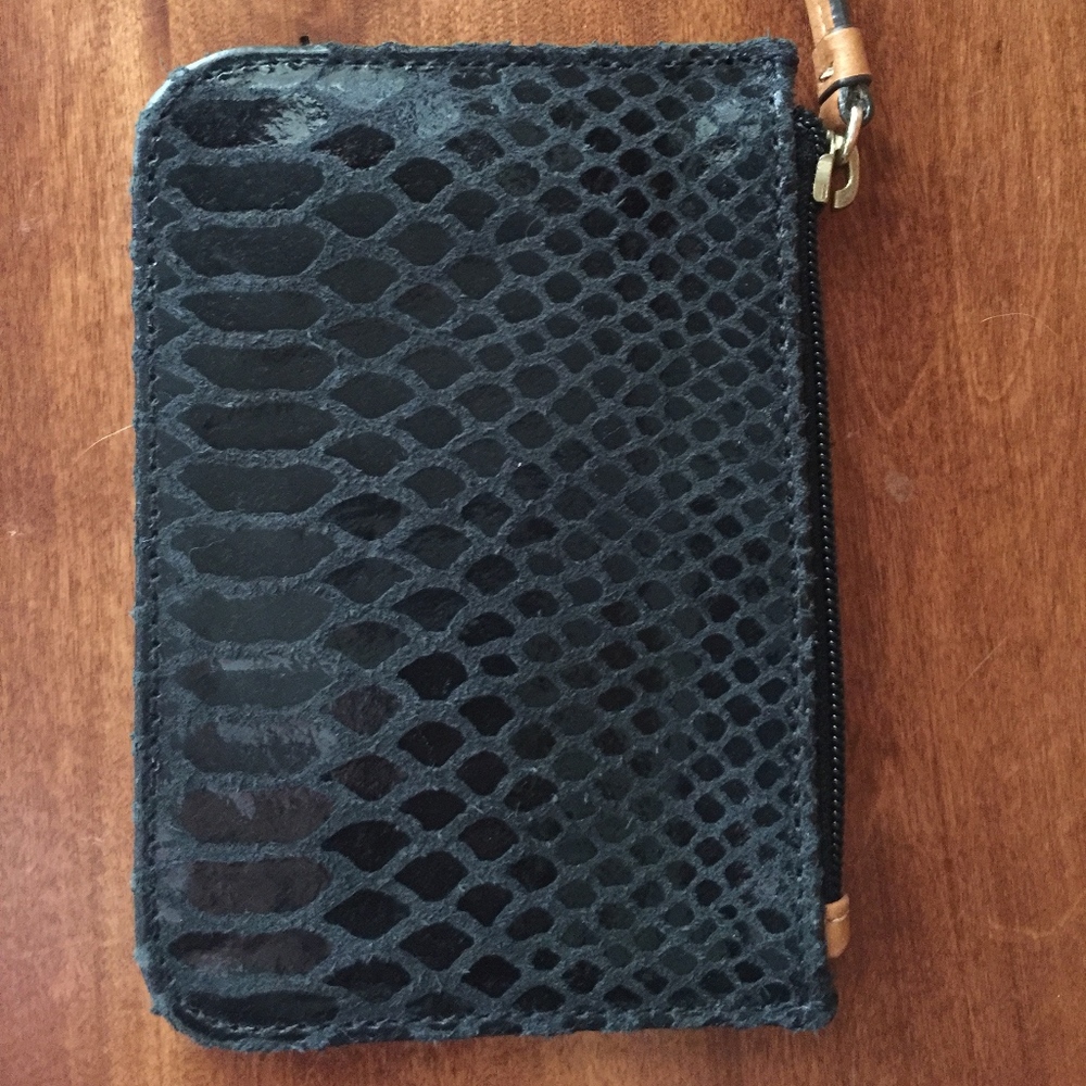 Dooney & Bourke Black Python Pouch - image 3